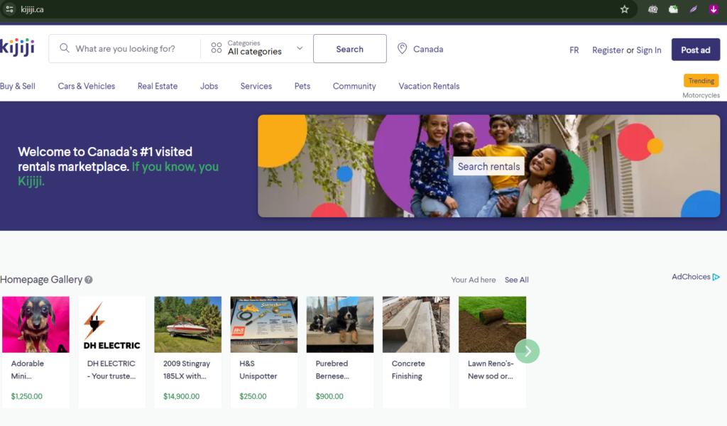 Online Marketplaces Platforms like Kijiji