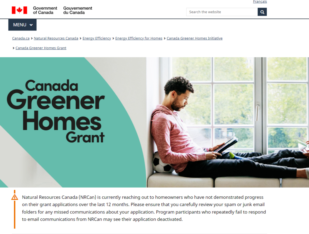 Canada Greener Homes Grant