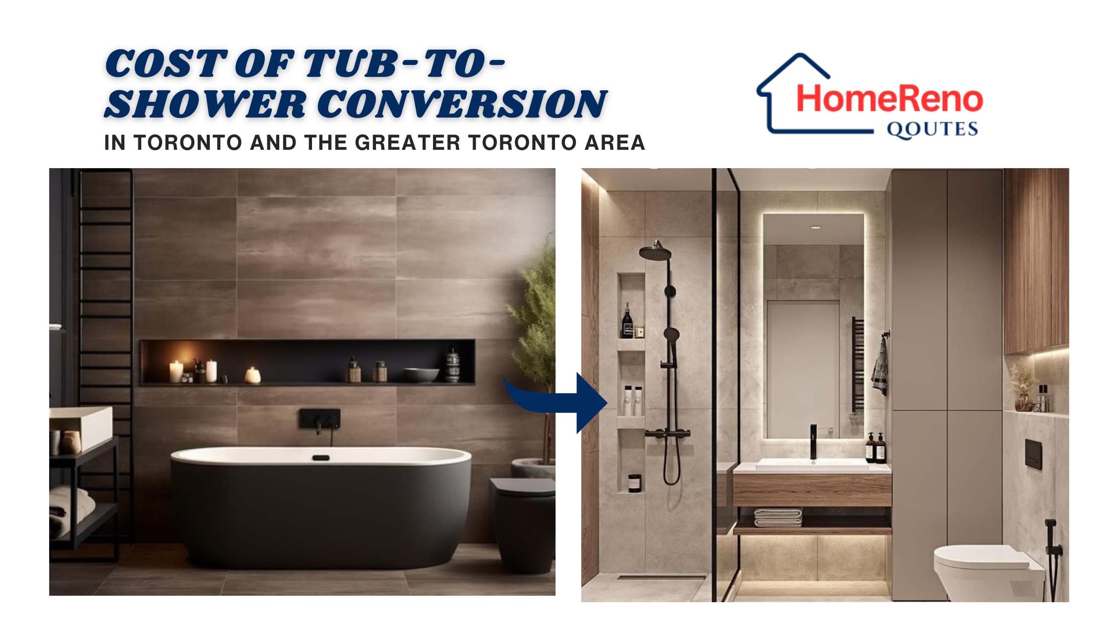 Cost of Tub-to-Shower Conversion in Toronto and the Greater Toronto Area