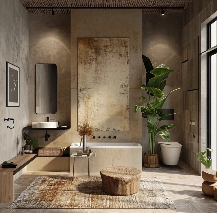 modern spacious bathrooms