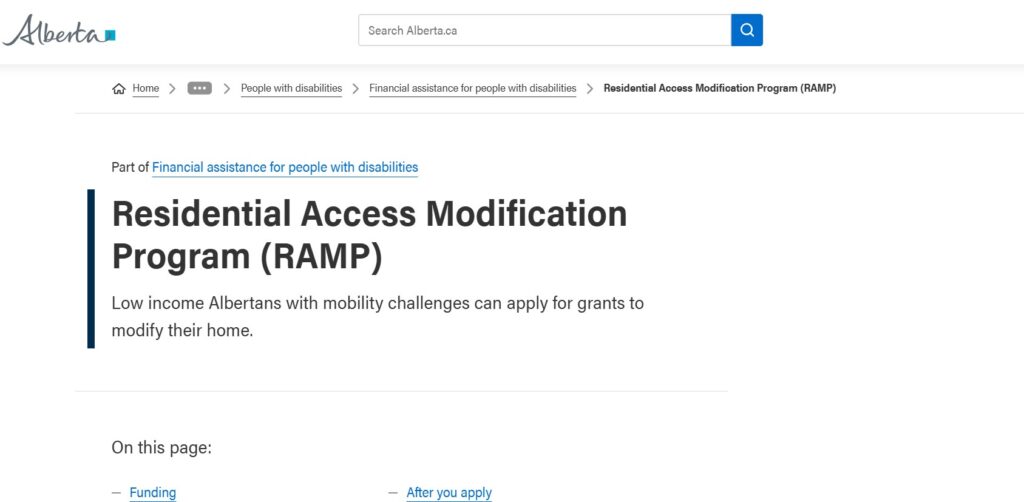 Residential Access Modification Program (RAMP)